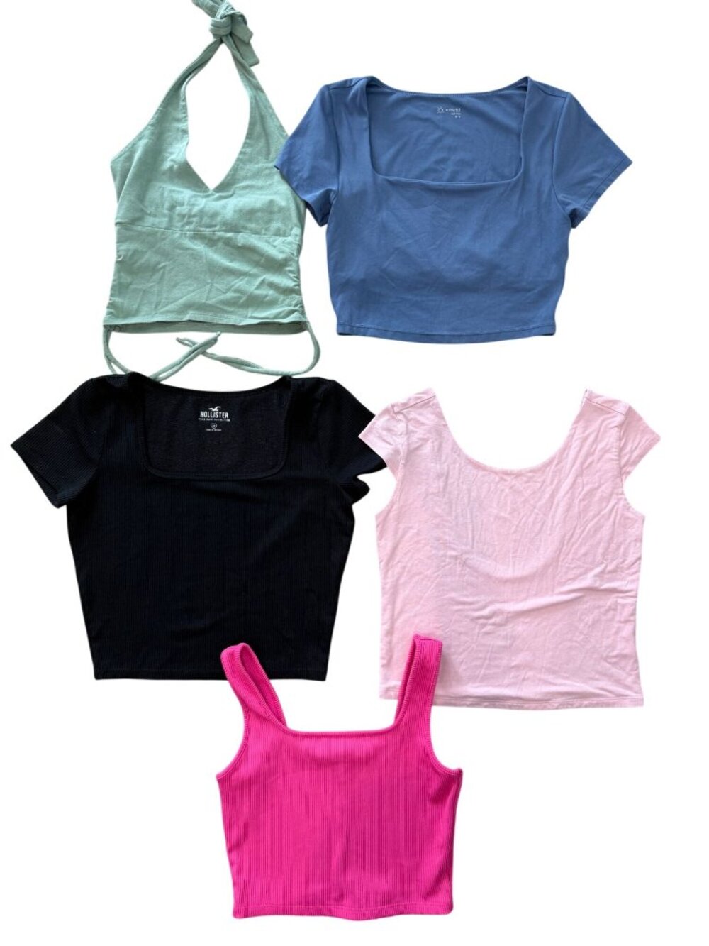 Bundle Lot of 5 Cropped Tops - Hollister, Aerie, Wild Fable - Size M